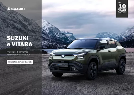 Catalogus van Suzuki | e vitara | 2026-09-29T00:00:00.000Z - 2026-10-13T00:00:00.000Z
