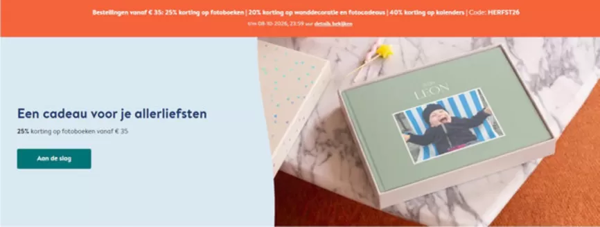 Catalogus van Albelli | Albelli Promo | 2026-10-06T00:00:00.000Z - 2026-10-08T00:00:00.000Z