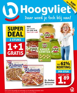 Hoogvliet folder | Topaanbiedingen voor slimme spaarders | 2026-10-14T00:00:00.000Z - 2026-10-20T00:00:00.000Z