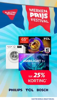 Catalogus van Electroworld in Warnsveld | Topaanbiedingen voor alle koopjesjagers | 2026-10-19T00:00:00.000Z - 2026-11-02T00:00:00.000Z