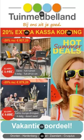 Catalogus van Tuinmeubelland in Zaandam | Hot summer deals | 2025-07-14T00:00:00.000Z - 2025-08-02T00:00:00.000Z