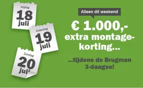 € 1.000,-extra montage-korting...
