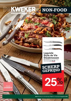 Catalogus van De Kweker in Den Haag | Non - Food | 2025-07-15T00:00:00.000Z - 2025-08-04T00:00:00.000Z