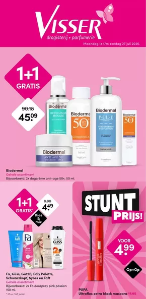 Catalogus van Drogisterij Visser | Drogisterij Visser folder | 2025-07-14T00:00:00.000Z - 2025-07-27T00:00:00.000Z