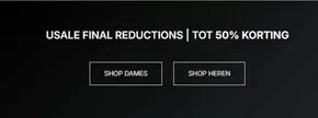 Usale final reductions | tot 50% korting