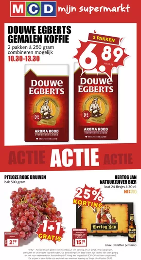 Catalogus van MCD Supermarkt in Helmond | Grote selectie aanbiedingen | 2025-07-21T00:00:00.000Z - 2025-07-27T00:00:00.000Z