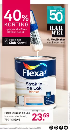 Catalogus van Karwei in Almere | Karwei folder | 2025-07-21T00:00:00.000Z - 2025-08-03T00:00:00.000Z