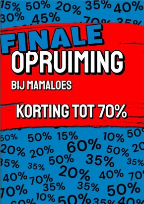 Catalogus van MamaLoes Babysjop in Hoogerheide | Finale Opruiming | 2025-07-22T00:00:00.000Z - 2025-08-05T00:00:00.000Z