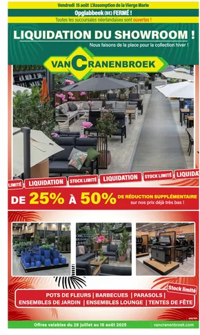 Catalogus van Van Cranenbroek in Bilthoven | Folder 11 semaine3133 fr BE | 2025-07-25T00:00:00.000Z - 2025-08-16T00:00:00.000Z