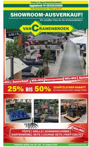 Catalogus van Van Cranenbroek in Bilthoven | Prospekt 11 woche31 33 de DE | 2025-07-25T00:00:00.000Z - 2025-08-16T00:00:00.000Z