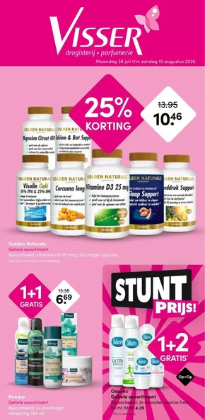 Catalogus van Drogisterij Visser in Made | Drogisterij Visser folder | 2025-07-28T00:00:00.000Z - 2025-08-10T00:00:00.000Z