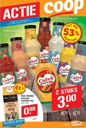 Catalogus van Coop in Culemborg | Actie | 2025-07-30T00:00:00.000Z - 2025-08-03T00:00:00.000Z