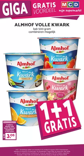 Catalogus van MCD Supermarkt in Wanroij | Topdeals en kortingen | 2025-08-04T00:00:00.000Z - 2025-08-10T00:00:00.000Z