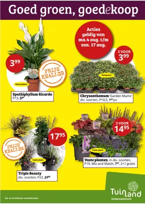 Catalogus van Tuinland | Goed groen, goedekoop | 2025-08-04T00:00:00.000Z - 2025-08-17T00:00:00.000Z