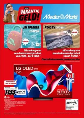Catalogus van Media Markt in Opheusden | Vakantie Geld! Deals | 2025-08-04T00:00:00.000Z - 2025-08-10T00:00:00.000Z