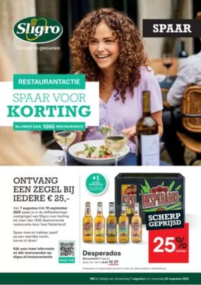 Catalogus van Sligro in Nagele | Bespaar nu met onze deals | 2025-08-07T00:00:00.000Z - 2025-08-25T00:00:00.000Z