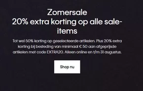 Zomersale 20% extra korting op alle sale-items