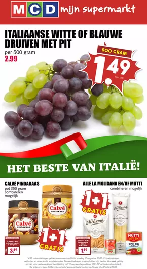 Catalogus van MCD Supermarkt in Amsterdam | Aantrekkelijke speciale aanbiedingen voor iedereen | 2025-08-11T00:00:00.000Z - 2025-08-17T00:00:00.000Z