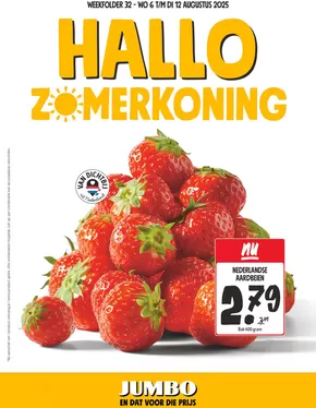 Catalogus van Jumbo in Born | Jumbo folder | 2025-08-06T00:00:00.000Z - 2025-08-12T00:00:00.000Z