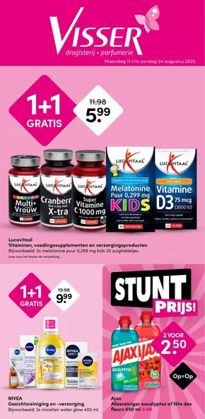 Catalogus van Drogisterij Visser in Helvoirt | Drogisterij Visser folder | 2025-08-11T00:00:00.000Z - 2025-08-24T00:00:00.000Z
