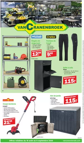 Catalogus van Van Cranenbroek in Maastricht | Folder 12 semaine3133 fr BE | 2025-08-15T00:00:00.000Z - 2025-09-06T00:00:00.000Z