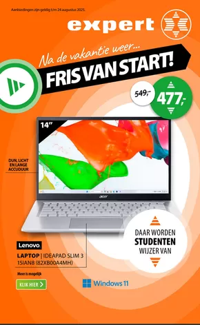 Catalogus van Expert in Etten-Leur | Folder Expert | 2025-08-18T00:00:00.000Z - 2025-08-24T00:00:00.000Z