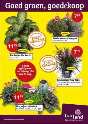 Catalogus van Tuinland in Uden | Goed groen, goedekoop | 2025-08-18T00:00:00.000Z - 2025-08-31T00:00:00.000Z