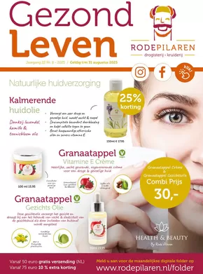 Catalogus van De Rode Pilaren | Gezond Leven | 2025-08-18T00:00:00.000Z - 2025-08-31T00:00:00.000Z