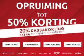 Opruiming tot 50% korting