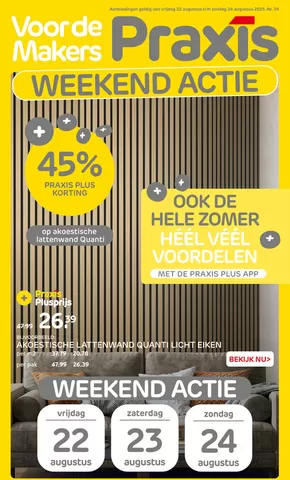Catalogus van Praxis | Praxis week 34 2025 weekend | 2025-08-22T00:00:00.000Z - 2025-08-24T00:00:00.000Z
