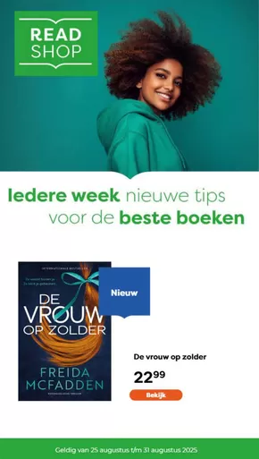 Catalogus van The Read Shop | Ledere week nieuwe tips voor de beste boeken | 2025-08-25T00:00:00.000Z - 2025-08-31T00:00:00.000Z