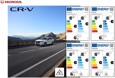 Catalogus van Honda in Zoetermeer | Honda CR-V e:HEV & e:PHEV — Banden informatie | 2025-08-26T00:00:00.000Z - 2026-08-26T00:00:00.000Z