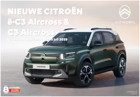 Catalogus van Citroën in Eindhoven | Citroën Nieuwe C3 Aircross | 2025-08-28T00:00:00.000Z - 2025-09-11T00:00:00.000Z