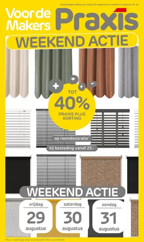 Catalogus van Praxis in Maastricht | Praxis week 35 2025 weekend | 2025-08-29T00:00:00.000Z - 2025-08-31T00:00:00.000Z
