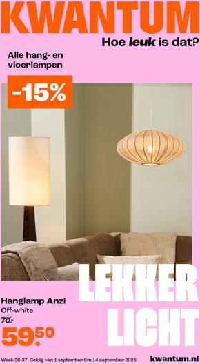 Catalogus van Kwantum in Barger-Compascuum | Kwantum Folder - Wk 36-37 Kwantum Folder Nl | 2025-09-01T00:00:00.000Z - 2025-09-14T00:00:00.000Z