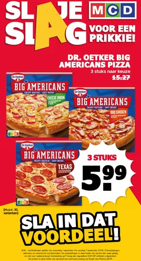Catalogus van MCD Supermarkt in De Wilp | Exclusieve koopjes | 2025-09-01T00:00:00.000Z - 2025-09-07T00:00:00.000Z