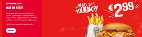 Catalogus van KFC in Nieuw-Vossemeer |  Wat de tok! €2,99 | 2025-09-01T00:00:00.000Z - 2025-09-15T00:00:00.000Z
