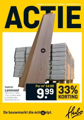 Catalogus van Hubo in Waalwijk | Actie | 2025-09-02T00:00:00.000Z - 2025-09-07T00:00:00.000Z