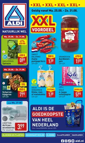 Catalogus van Aldi in Hellevoetsluis | ALDI folder van vorige week | 2025-09-05T00:00:00.000Z - 2025-09-19T00:00:00.000Z