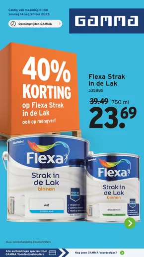 Catalogus van Gamma in Nieuweschoot | Folder Gamma | 2025-09-08T00:00:00.000Z - 2025-09-14T00:00:00.000Z