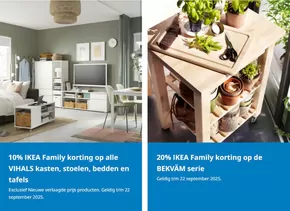 Catalogus van IKEA | 10% ikea family korting op alle vihals kasten, stoelen, bedden en tafels | 2025-09-08T00:00:00.000Z - 2025-09-22T00:00:00.000Z