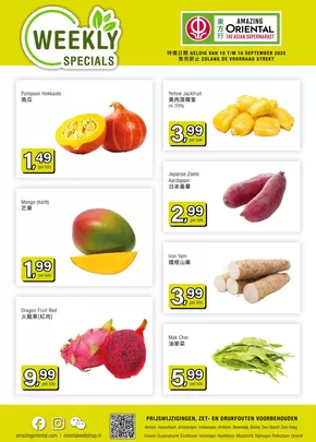 Catalogus van Amazing Oriental in Elburg | Geweldige kortingen op geselecteerde producten | 2025-09-09T00:00:00.000Z - 2025-09-23T00:00:00.000Z