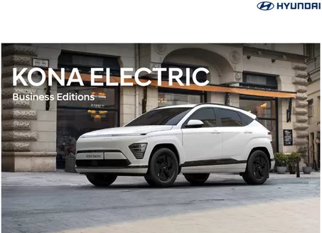 Catalogus van Hyundai | Hyundai Hyundai KONA Electric Business Editions | 2025-09-10T00:00:00.000Z - 2026-09-10T00:00:00.000Z