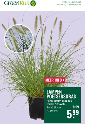 Catalogus van GroenRijk in Drachten | GroenRijk folder | 2025-09-10T00:00:00.000Z - 2025-09-23T00:00:00.000Z