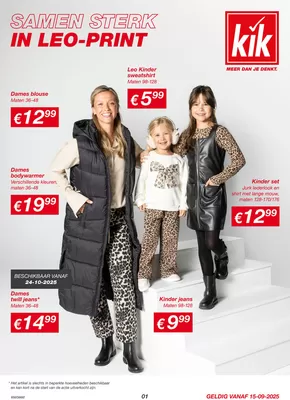 Catalogus van Kik in Tilburg | KiK Textilien und Non Food GmbH (NL) | 2025-09-12T00:00:00.000Z - 2025-09-26T00:00:00.000Z