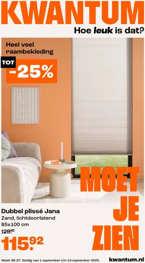 Catalogus van Kwantum in Castricum | Kwantum Folder - Wk 36-37 Kwantum Folder Nl Raam | 2025-09-14T00:00:00.000Z - 2025-09-28T00:00:00.000Z