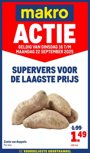 Catalogus van Makro in Stadskanaal | Versdeals | 2025-09-16T00:00:00.000Z - 2025-09-22T00:00:00.000Z