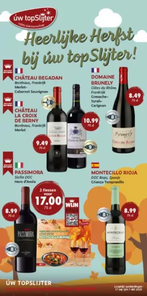 Catalogus van Úw topSlijter in Geleen | Heerlijke Herfst bij úw top Slijter! | 2025-09-17T00:00:00.000Z - 2025-10-07T00:00:00.000Z