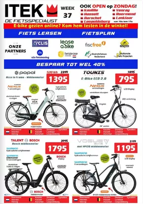 Catalogus van iTEK in Deventer | De fietsspecialist | 2025-09-17T00:00:00.000Z - 2025-10-01T00:00:00.000Z
