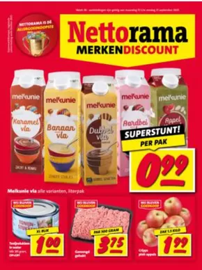 Catalogus van Nettorama in Wekerom | Folder Nettorama | 2025-09-22T00:00:00.000Z - 2025-09-28T00:00:00.000Z